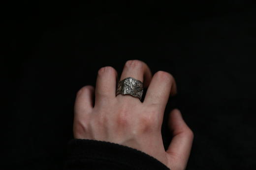 CHEZ BOQUE 覆盖系列原创手工925银戒指《海之羽》 商品图4