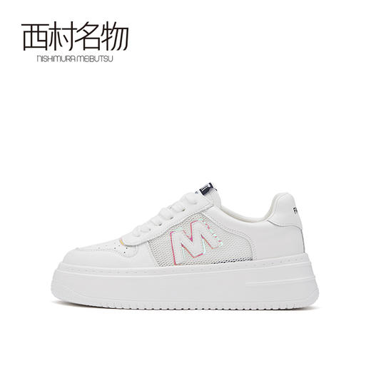 西村名物2021春夏爆款厚底小白鞋女百搭日系运动鞋街拍ins潮16581 商品图2