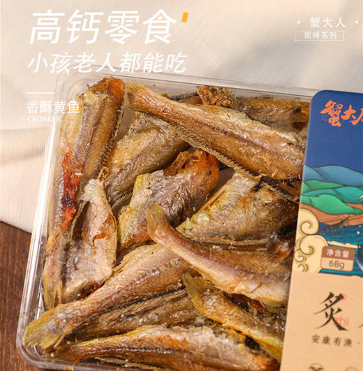 【蟹大人】休闲食品  现烤系列  即食鱼片干安康鱼鳗鱼鱿鱼丝鱼骨黄鱼 商品图1