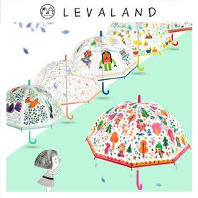这把法国透明儿童伞, 貌美又实用, 不下雨也想带出门！
