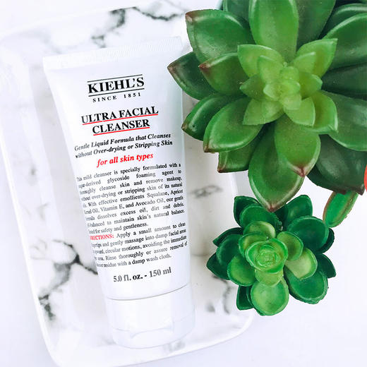 Kiehl's科颜氏高保湿洁面啫喱洗面奶男女深层清洁温和150ml 新版小奶泡随机发 商品图3