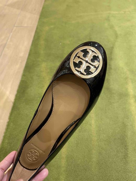 基本款！Tory Burch TB漆皮金标芭蕾舞鞋 平底鞋🥿 商品图5