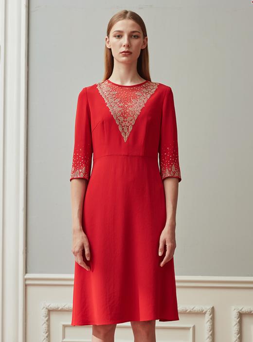 QE81B瑟俪（斯尔丽高端）奢华优雅礼服裙 商品图1