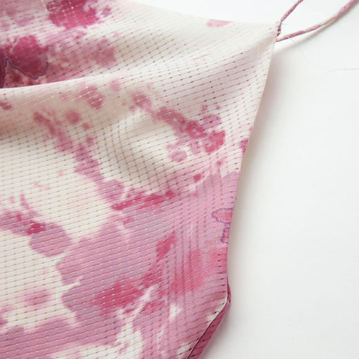 VIMAGE纬漫纪流行女装新款水墨画复古裙过膝吊带连衣裙女V1507158 商品图4