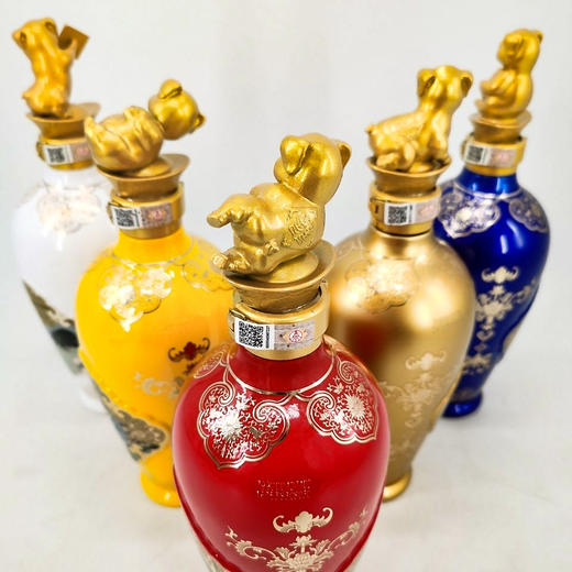 五粮猪年纪念酒 52度浓香型白酒 整箱5瓶*500ml礼盒装 商品图8