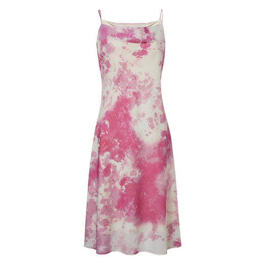 VIMAGE纬漫纪流行女装新款水墨画复古裙过膝吊带连衣裙女V1507158 商品图6