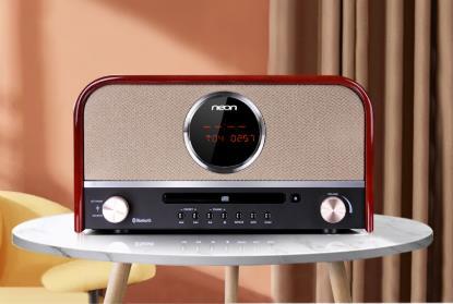 neon（丽扬）MCB800 复古cd播放器 客厅收音机家用木质音响功放 蓝牙音箱光盘光碟播放机 【高档CD复古蓝牙音响】 商品图0