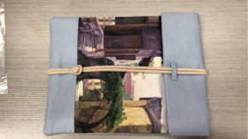 石拱桥水乡手拿包（样品）