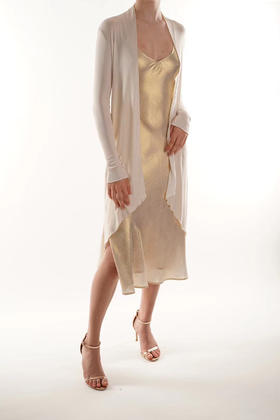 CG｜Knit Silk Long Cardigan [长款针织真丝开衫]