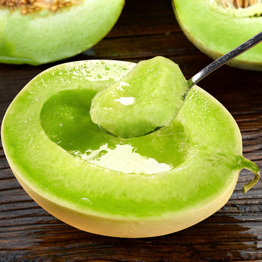 【山东·聊城 玉菇冰淇淋甜瓜】新鲜采摘，翡翠瓜肉，冰淇淋的口感，一口香甜，鲜嫩多汁，冰凉爽口 商品图1