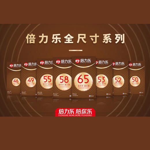 倍力乐避孕套65mm超大号加大码男用安全套 商品图1
