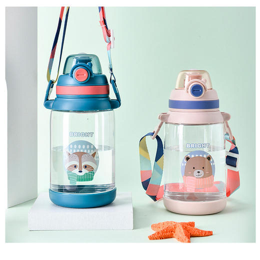 【杯子】夏季网红儿童水杯防漏塑料杯便携防摔杯子 商品图2