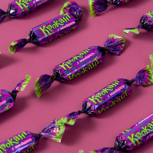 俄罗斯KDV巧克力味夹心紫皮糖500g 商品图3