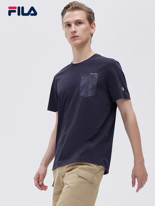 Fila 21年夏季新款男款短袖T恤正品保真旗舰店580元 商品图3