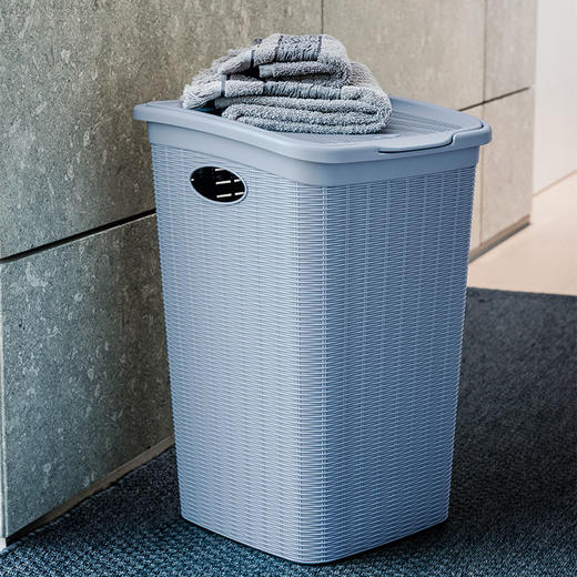 利快StefanPlast意大利进口编织风格仿藤编脏衣篮/洗衣篮/收纳筐 商品图3