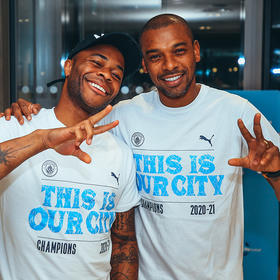 彪马2021赛季英超曼城夺冠短袖球衣冠军纪念t恤男76884301