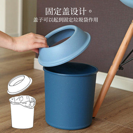 新品垃圾桶Way-be日本原装进口牛仔风圆形垃圾桶艺术创意性垃圾筒 商品图1