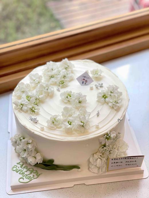 鲜花小清新奶油蛋糕 下单前请仔细阅读商品详情 商品图0