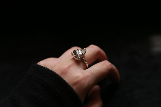 CHEZ BOQUE 庭园的馈赠系列原创手工925银戒指《山丘0号》 商品图4