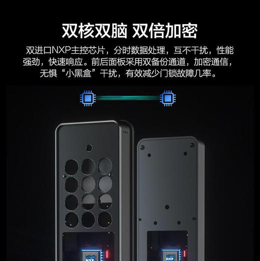 海尔（Haier）指纹锁 HFH-68E-R曜石黑 商品图3