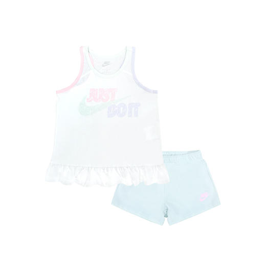 耐克-童衣类（夏）E1小童背心套装晨雾绿 商品图0