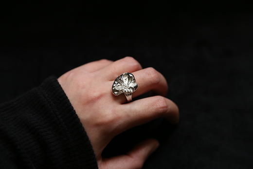 CHEZ BOQUE 庭园的馈赠系列原创手工925银戒指《心房客》 商品图4