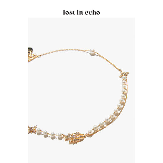 lost in echo x 摘星阁系列 新款  流星吊饰珍珠项链 商品图2