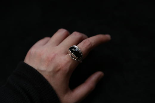 CHEZ BOQUE 印象系列原创手工925银戒指《拍岸》 商品图0