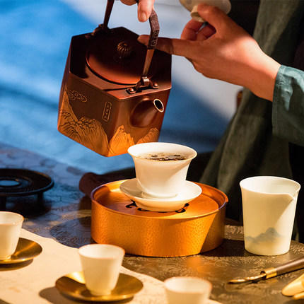 朱炳仁·铜 | 千里江山壶 商品图2