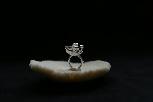 CHEZ BOQUE 冬日童话系列原创手工925银戒指《天空树1号》 商品图3