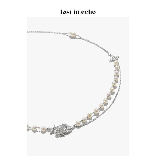 lost in echo x 摘星阁系列 新款  流星吊饰珍珠项链 商品图3