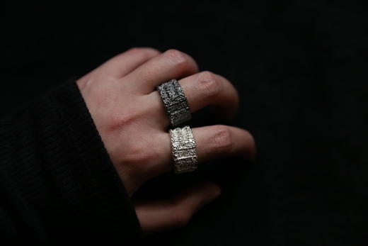 CHEZ BOQUE 覆盖系列原创手工925银戒指《毛茸茸》 商品图3