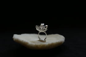 CHEZ BOQUE 冬日童话系列原创手工925银戒指《天空树1号》