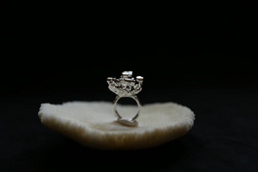 CHEZ BOQUE 冬日童话系列原创手工925银戒指《天空树1号》 商品图0