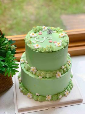 双层小清新奶油蛋糕 下单前请仔细阅读商品详情