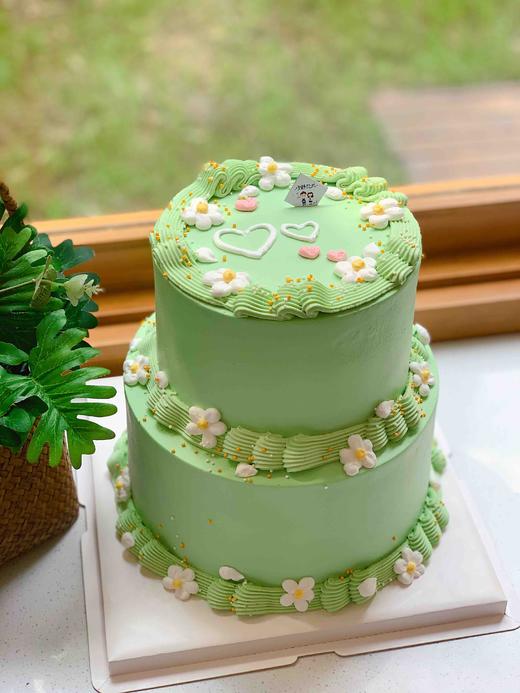 双层小清新奶油蛋糕 下单前请仔细阅读商品详情 商品图0