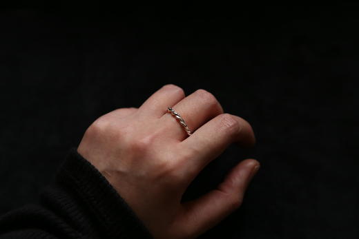 CHEZ BOQUE 庭园的馈赠系列原创手工925银戒指《藤堇0号》 商品图1