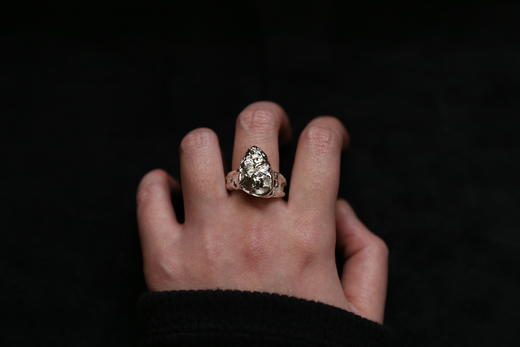 CHEZ BOQUE 覆盖系列原创手工925银戒指《彩蛋》 商品图1