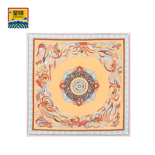【皇锦】真丝围巾印花桑蚕丝方巾·妙喜无边 商品图0