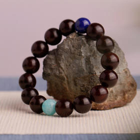 XYZT0083°小叶紫檀带金星佛珠男女手饰