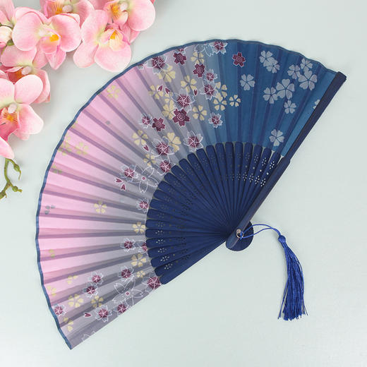 丝艺堂古风折扇20CM女士随身中国风礼品 商品图6