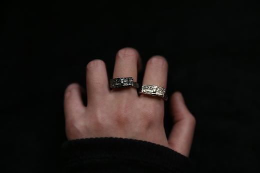CHEZ BOQUE 覆盖系列原创手工925银戒指《布衣》 商品图1