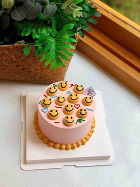 复古笑脸奶油蛋糕 下单前请仔细阅读商品详情