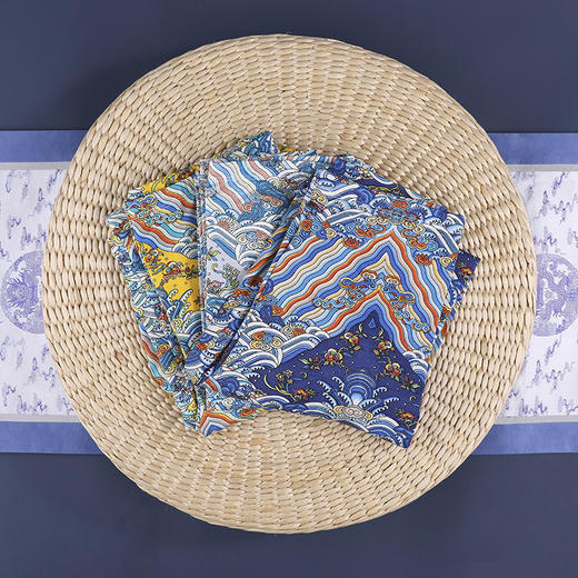 【皇锦】印花蚕丝打底裤-海水江崖系列 商品图1