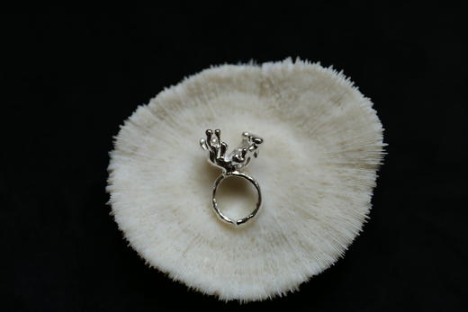 CHEZ BOQUE 冬日童话系列原创手工925银戒指《天空树2号》 商品图2