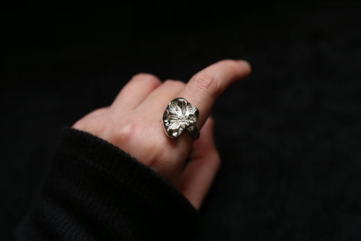 CHEZ BOQUE 庭园的馈赠系列原创手工925银戒指《心房客》 商品图3