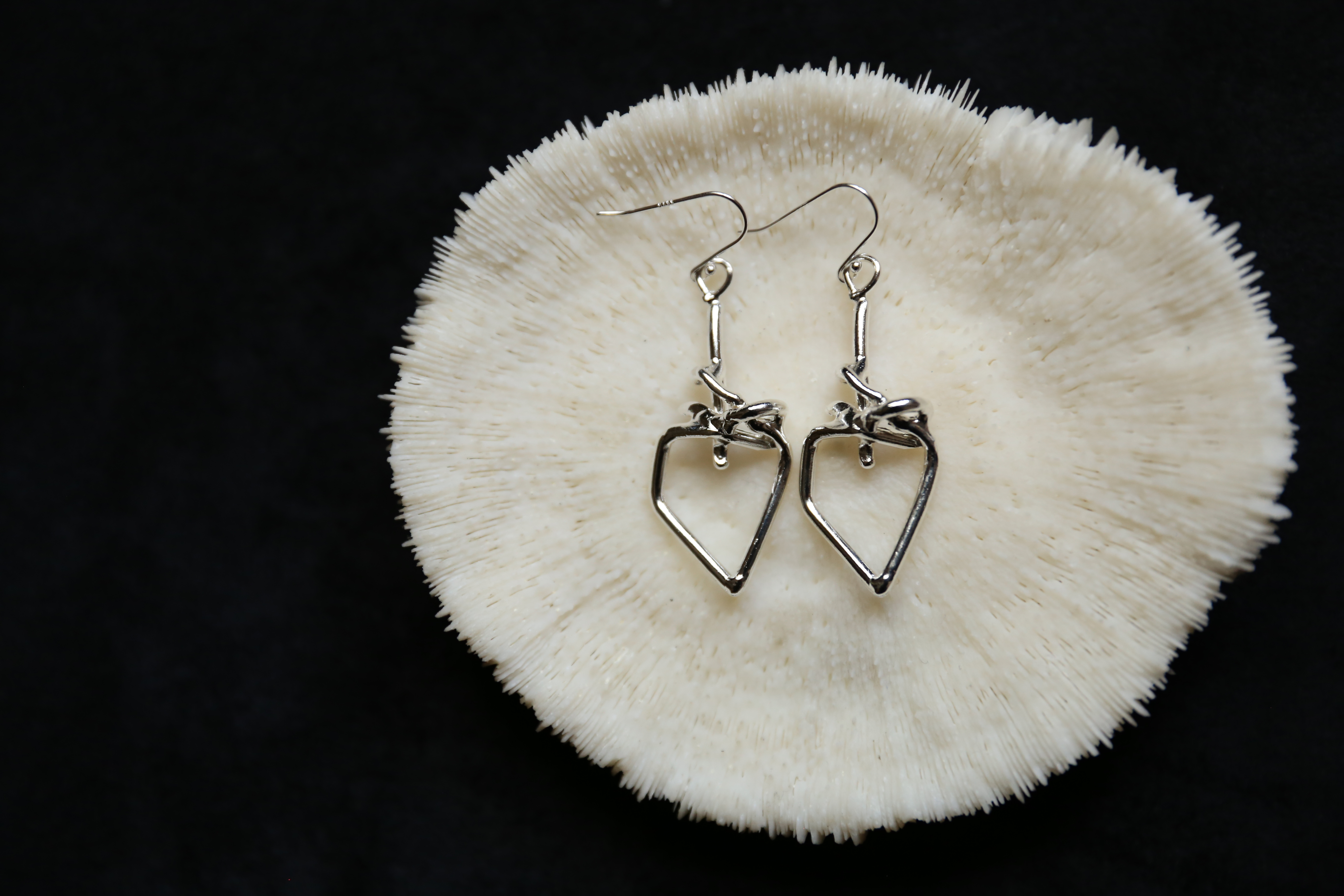 CHEZ BOQUE 冬日童话系列原创手工925银耳环《心动》