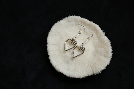 CHEZ BOQUE 冬日童话系列原创手工925银耳环《心动》 商品图2