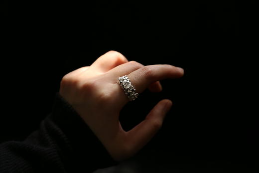 CHEZ BOQUE 覆盖系列原创手工925银戒指《太阳王》 商品图4