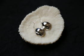 CHEZ BOQUE 庭园的馈赠系列原创手工925银耳环《鼓腹》